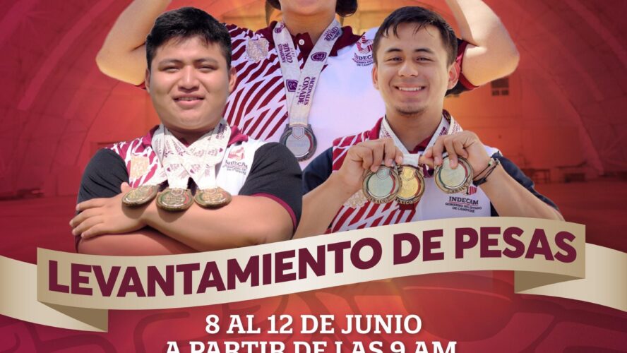 Competencia levantamiento de pesas Nacionales CONADE 2024