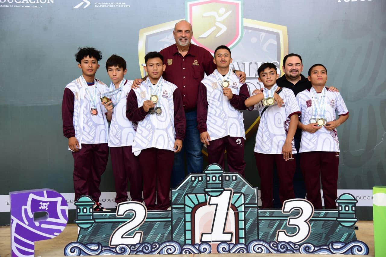 Campechanos ganan 10 medallas de oro en las Nacionales CONADE 2024