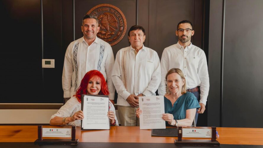 Convenio de colaboración con la embajadora de Embajada de Francia en México
