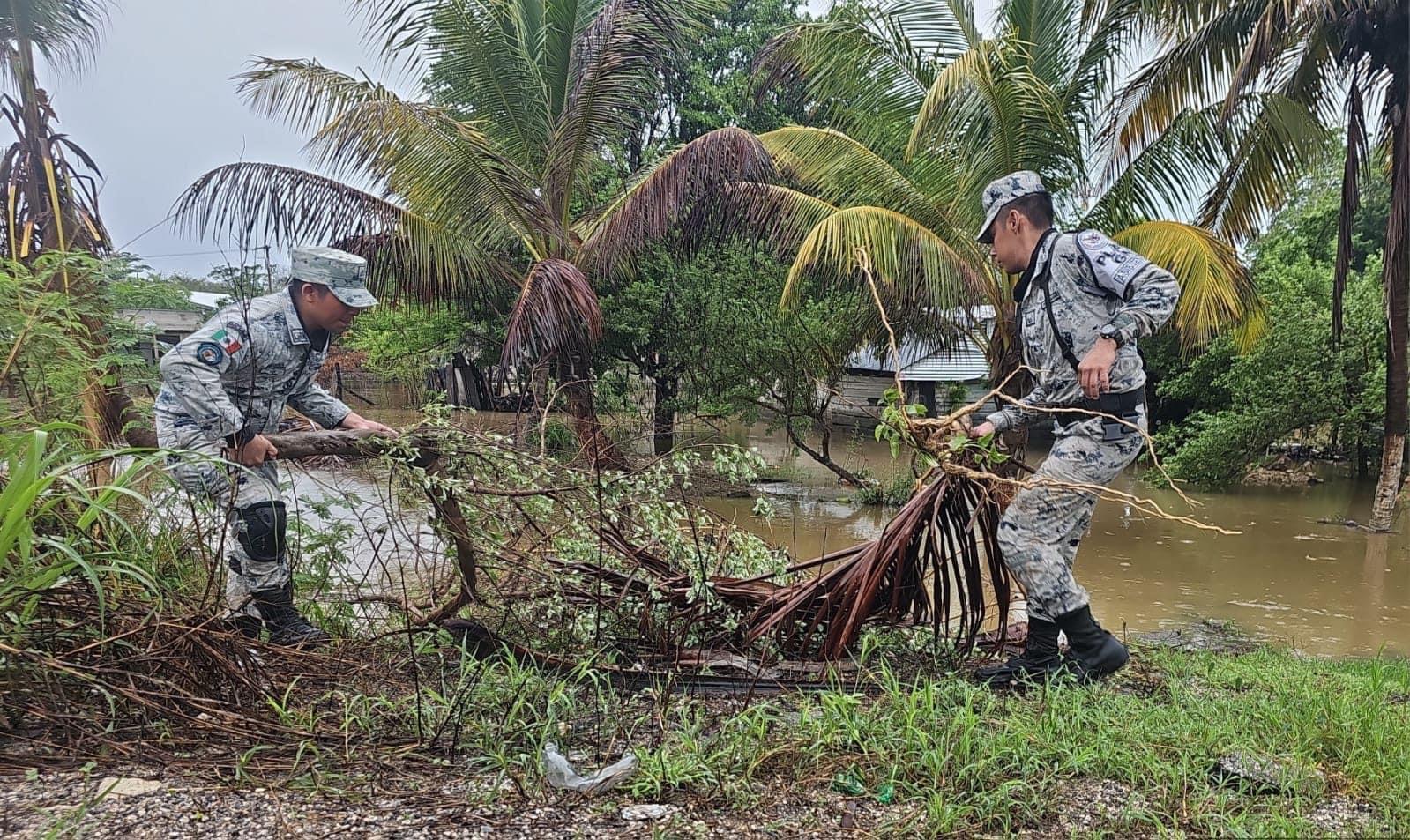 Agradezco a las fuerzas armadas, Guardia Nacional, Policía de Campeche, Fiscalía General del Estado de Campeche y la Seproci Cam el apoyo que brindaron a la población