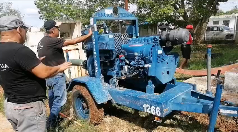 Inició la instalación de la primera bomba de la CONAGUA
