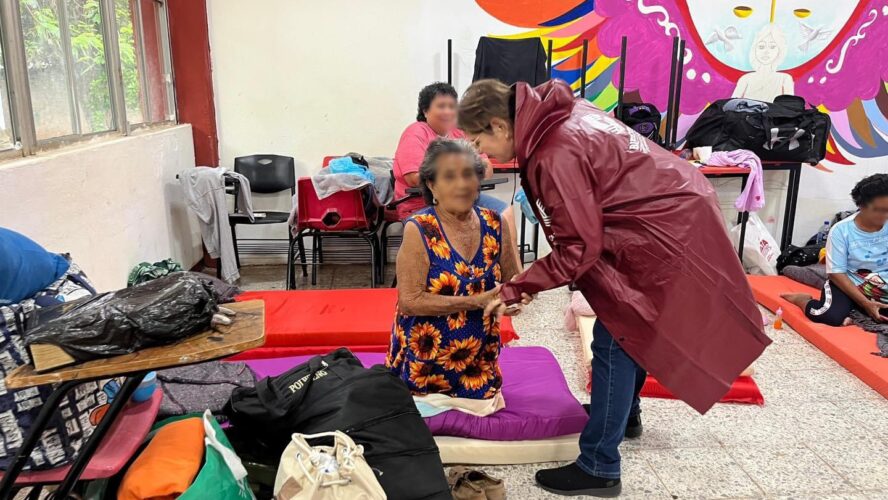 Gente del albergue de Calkiní agradecida por el apoyo brindado en coordinación de las Fuerzas Armadas