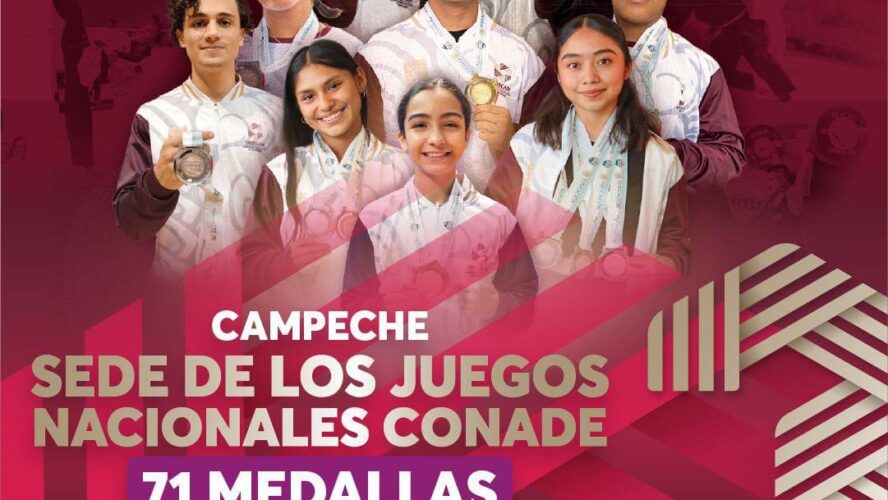 Campeche sede de los Juegos Nacionales CONADE, 71 medallas