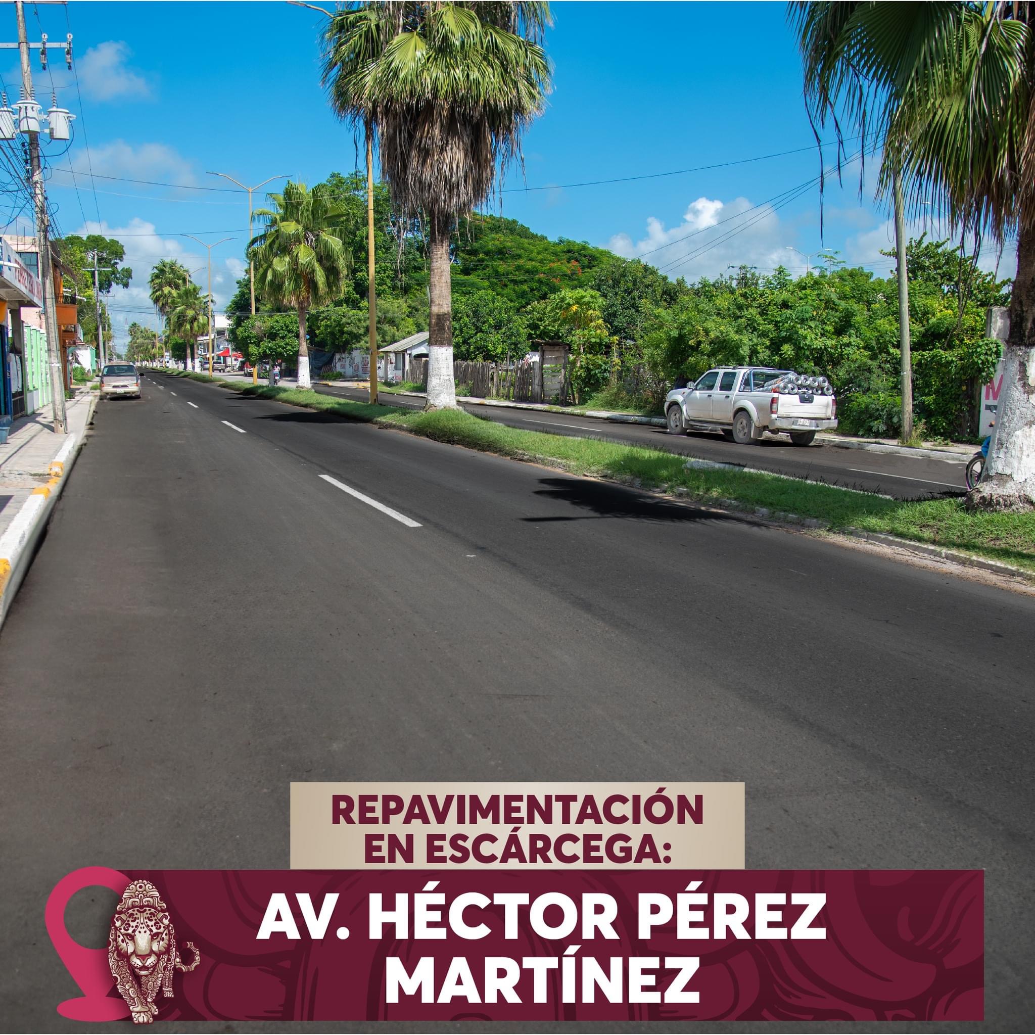 Repavimentación en Escárcega