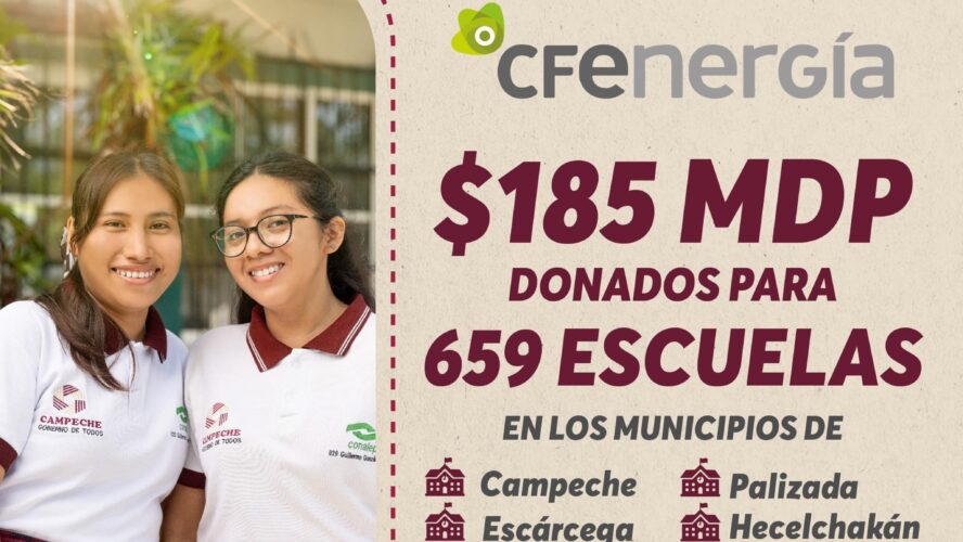 Donación de CFEnergía para escuelas del Estado