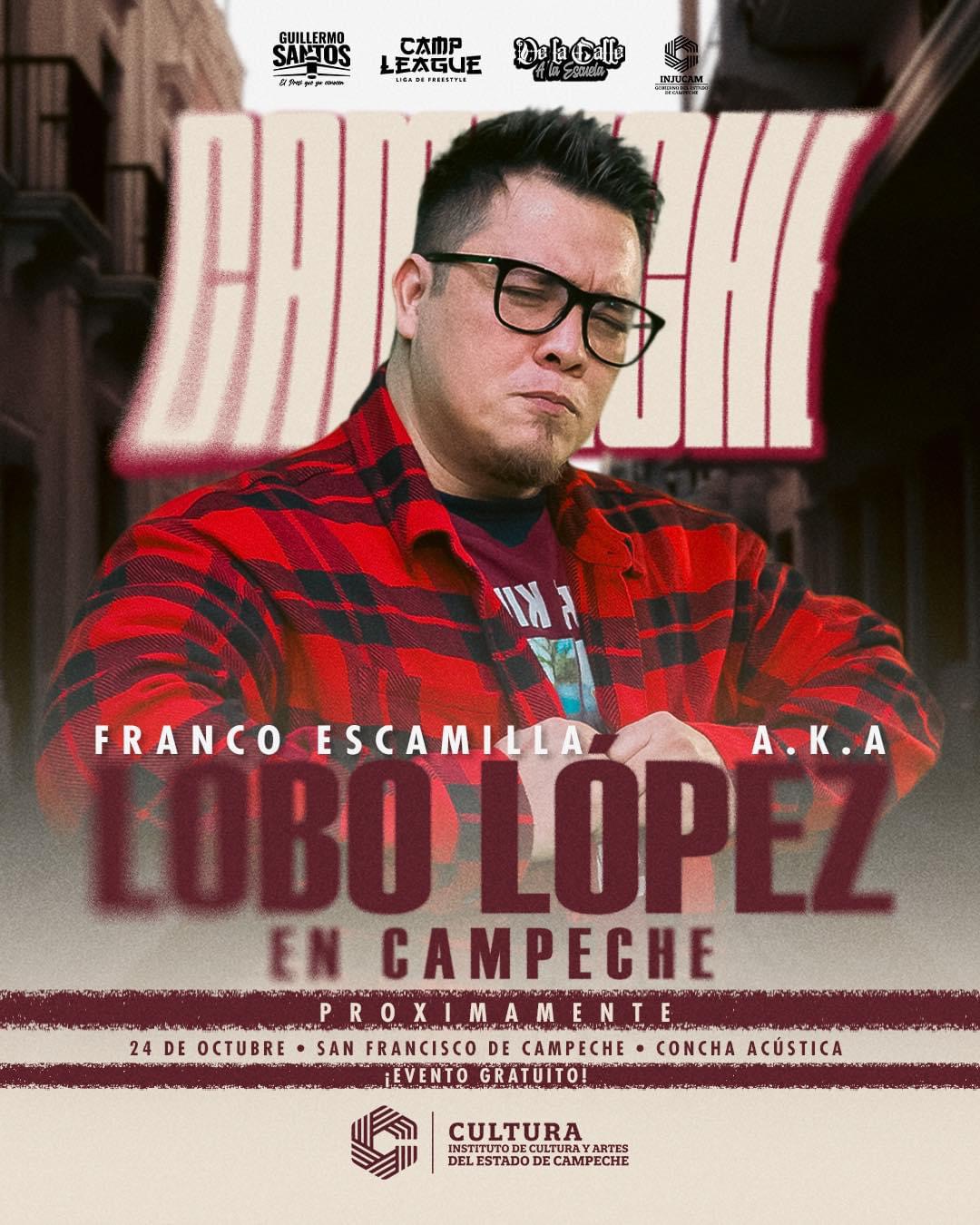 Franco Escamilla próximamente en Campeche