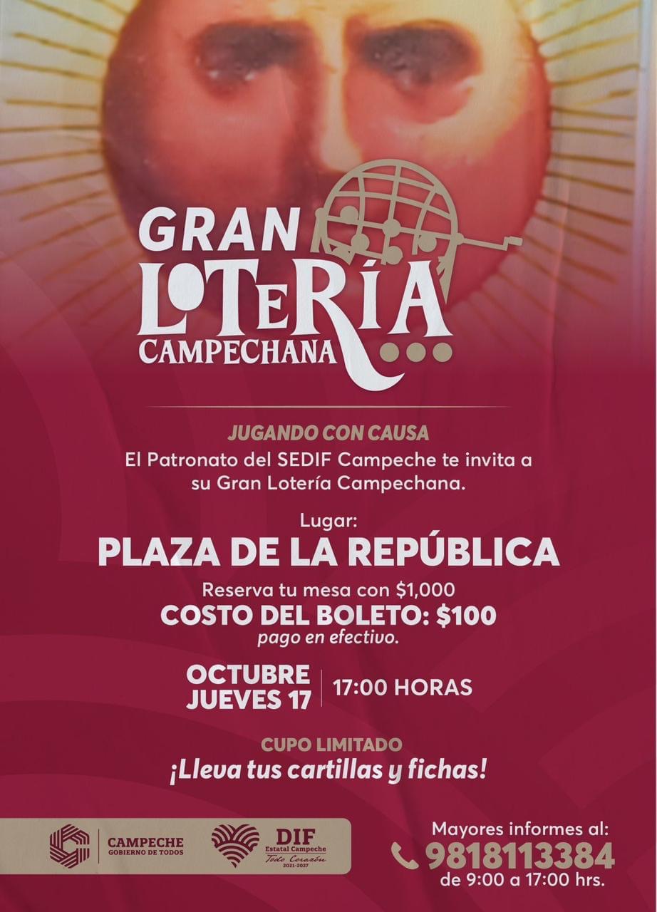 Gran Lotería Campechana este 17 de octubre