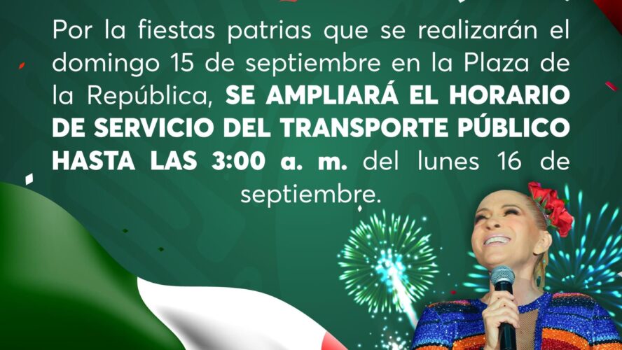 El transporte público ampliará su servicio este 16 de septiembre