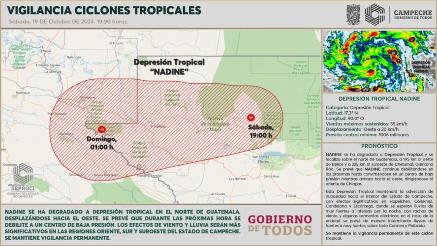 Ciclon tropical Nadine