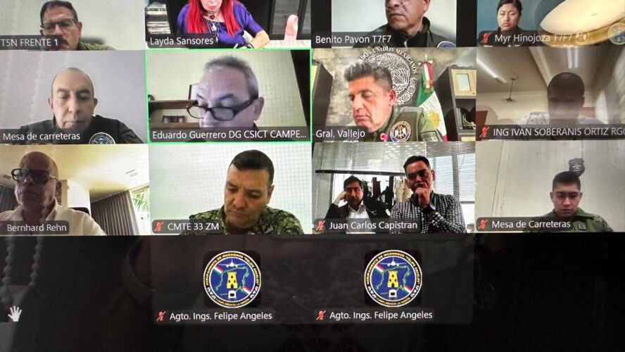 Reunión con el General Gustavo Vallejo y su equipo