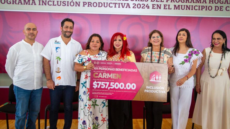 Entrega de cisternas y sus equipamientos, refrigeradores del programa Hogares en Bienestar y apoyos económicos de Inclusión Productiva 2024