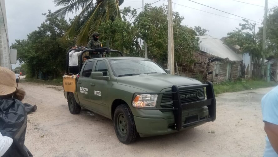 Agradecemos mucho el apoyo del Ejército y la Guardia Nacional