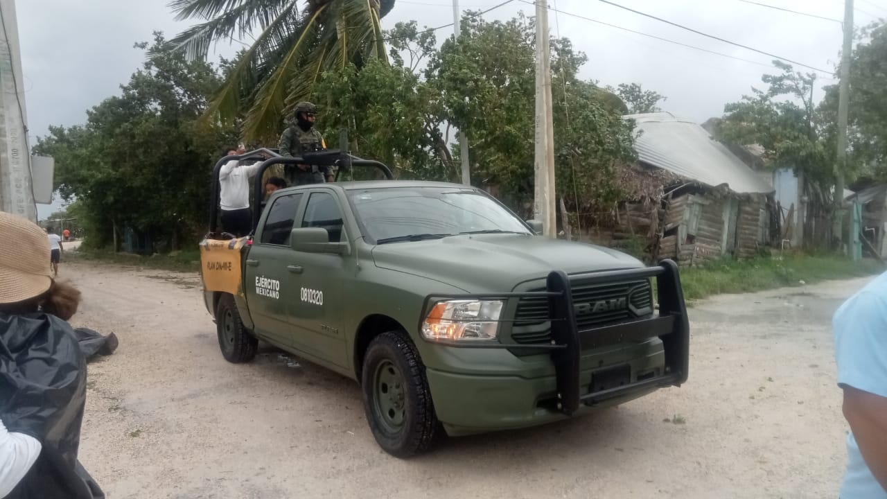 Agradecemos mucho el apoyo del Ejército y la Guardia Nacional