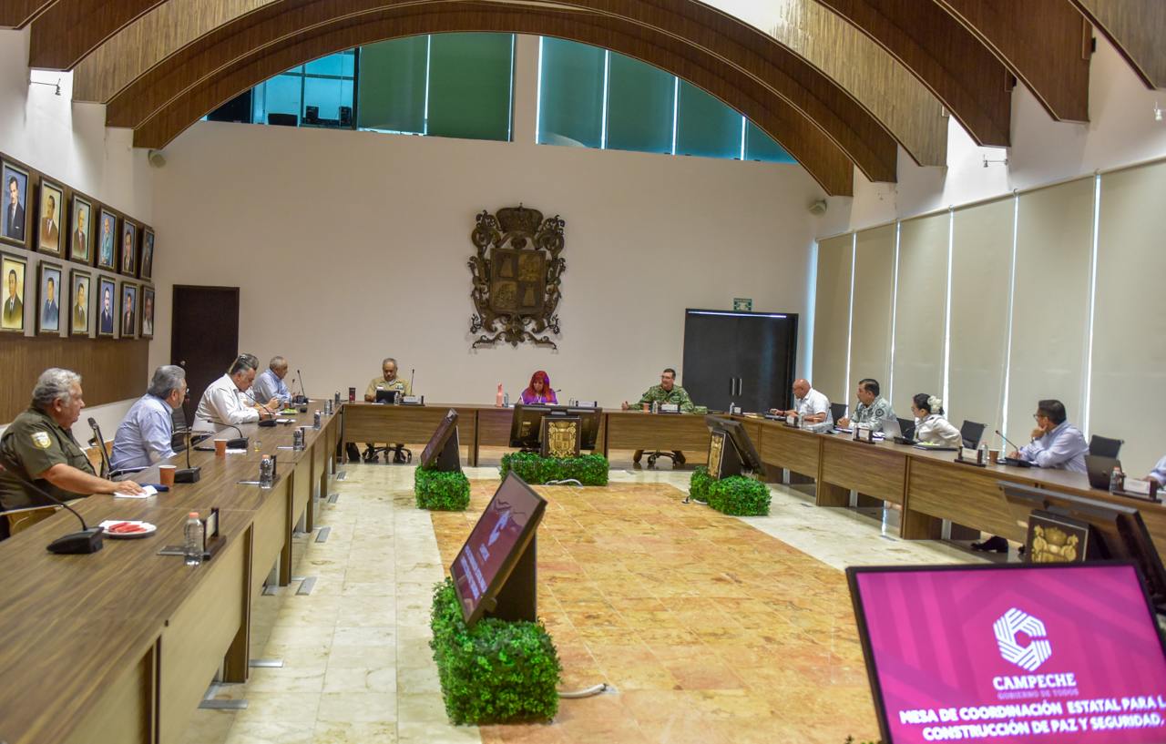 Sesión de la Mesa de Coordinación Estatal para la Construcción de la Paz y la Seguridad