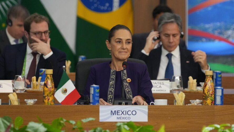 Nuestra presidenta Claudia Sheinbaum Pardo propuso establecer un fondo para destinar el 1% del gasto militar de los países en el programa de reforestación más grande de la historia