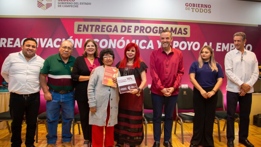 Entrega de apoyos a 192 empresas en Campeche