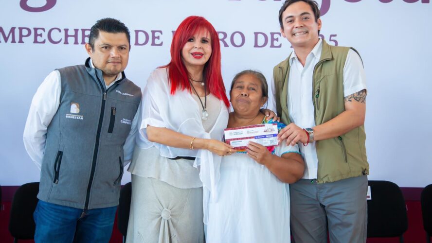 Entrega de 2,443 tarjetas mujeres bienestar en Campeche