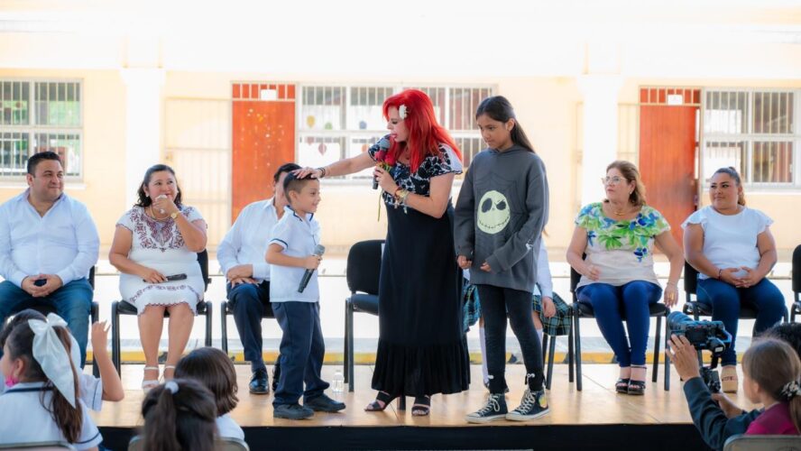 Inauguración de techado en escuela Miguel Hidalgo