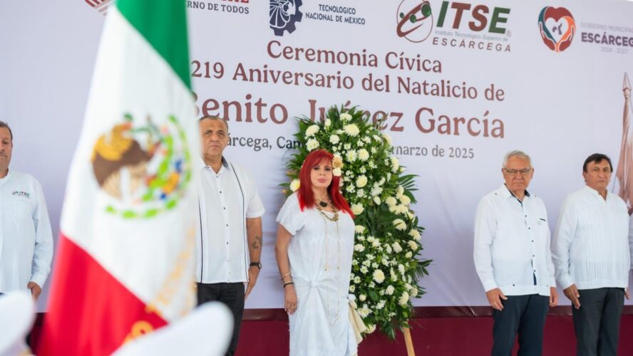 Ceremonia cívica por el natalicio 219 de Benito Juárez