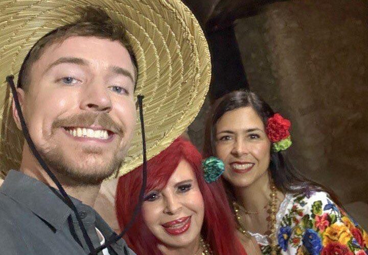 Aquí con MrBeast