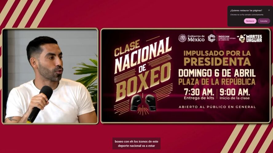 ¡No te pierdas la Clase Nacional de Boxeo este domingo en Campeche!