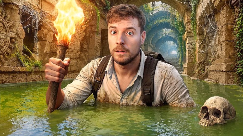MrBeast estuvo durante 100 horas en un Templo Maya en México y su video generó polémica: por qué