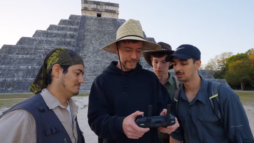 El INAH demanda a MrBeast por el “uso ilícito con fines de lucro” de su grabación en Calakmul y Chichén Itzá