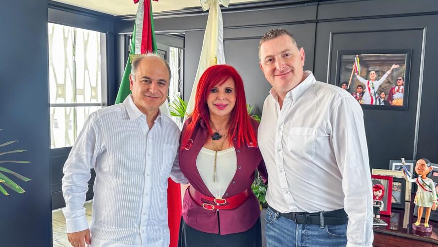 En la reunión con miembros de la empresa American Cotton, hablamos sobre el proyecto de la planta de confección en Seybaplaya
