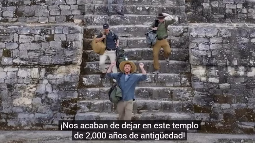 MrBeast podría ser sancionado por grabar sobre una pirámide en Calakmul; estas son las escenas