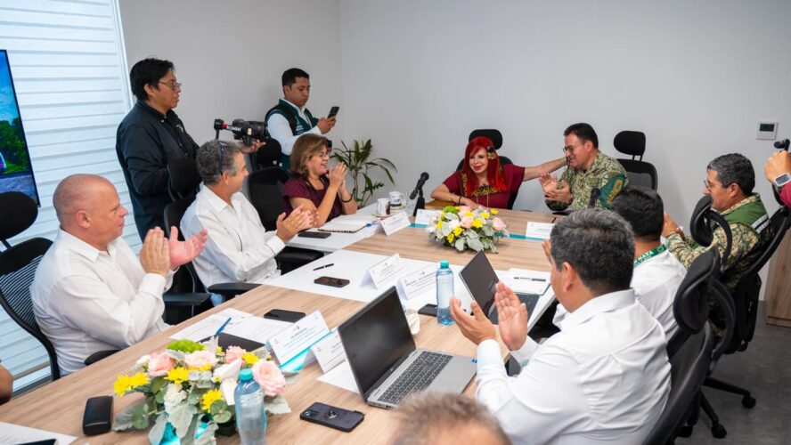 Esta mañana nos reunimos con el general Óscar Lozano Águila, director general de la empresa Tren Maya; hablamos sobre el estado actual del moderno proyecto de movilidad Tren Ligero
