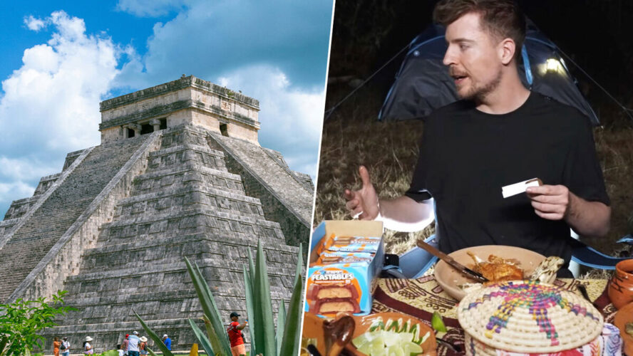 MrBeast quiso descubrir la cultura maya en un vídeo con millones de visitas: México ha amenazado con demandarle