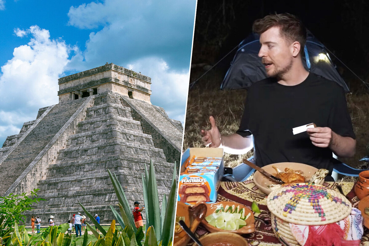 MrBeast quiso descubrir la cultura maya en un vídeo con millones de visitas: México ha amenazado con demandarle