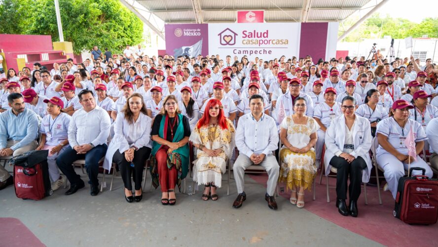 Hoy dio inicio el Programa de Salud Casa por Casa, con una estrategia humanista y transformadora que busca acercar los servicios de salud a los hogares campechanos
