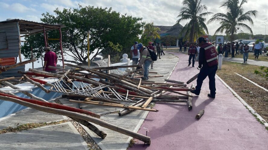 Se rescataron uno de los espacios públicos de la zona federal marítimo terrestre que había sido invadido