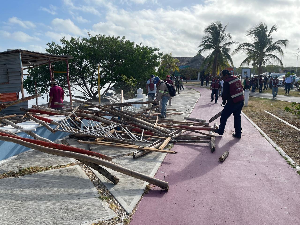 Se rescataron uno de los espacios públicos de la zona federal marítimo terrestre que había sido invadido