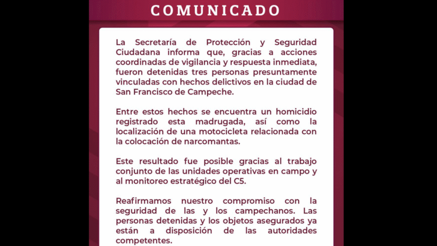 COMUNICADO OFICIAL
