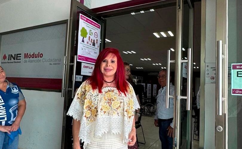 Quiero agradecer sinceramente al Consejero Presidente del Consejo Local del INE Campeche, Fernando Balmes Pérez, y al personal del instituto por la atención cálida y profesional que me brindaron durante mi trámite