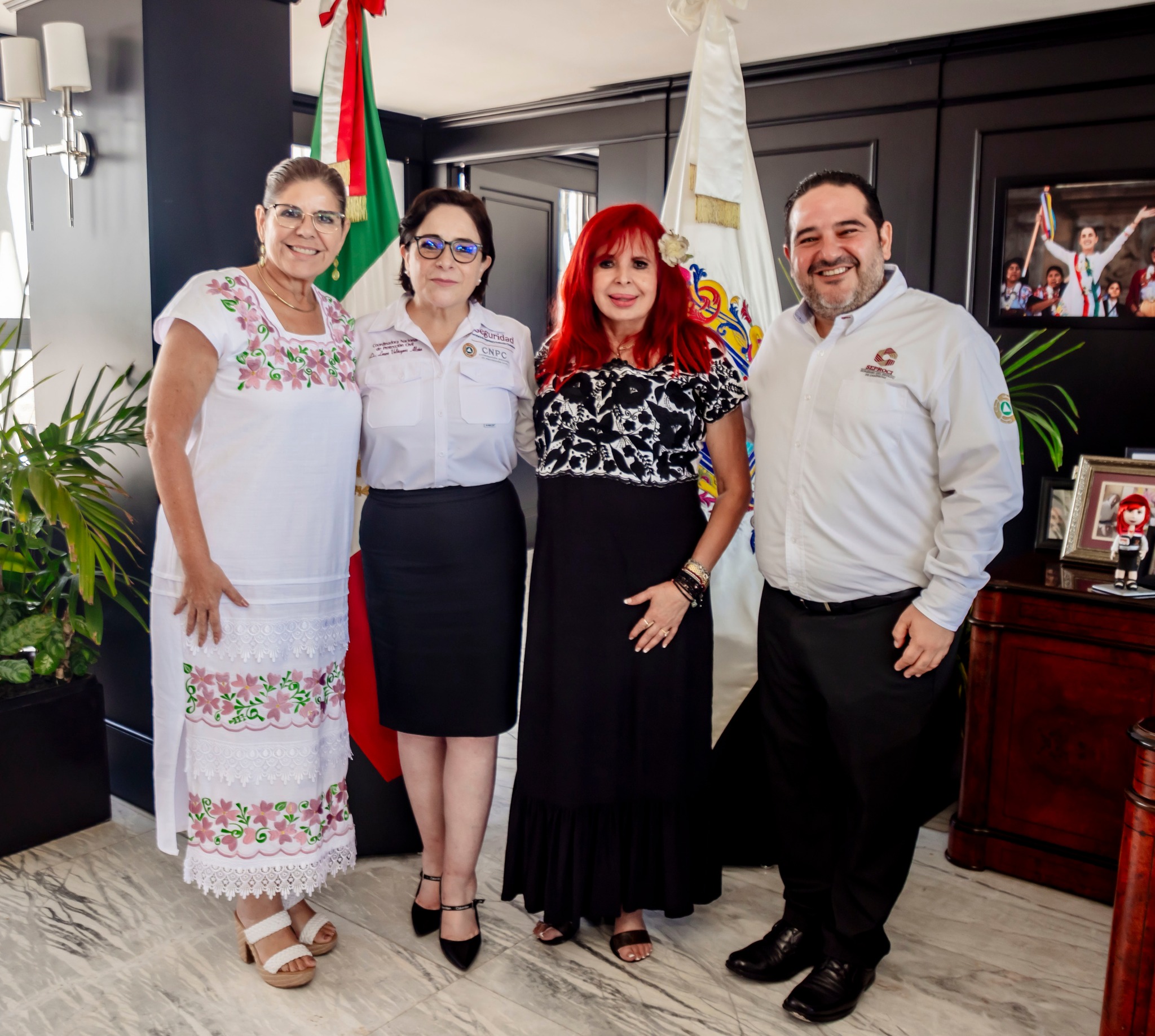 En el marco del curso-taller Atención de Emergencias por Huracanes, me dio mucho gusto recibir a la Coordinadora Nacional de Protección Civil