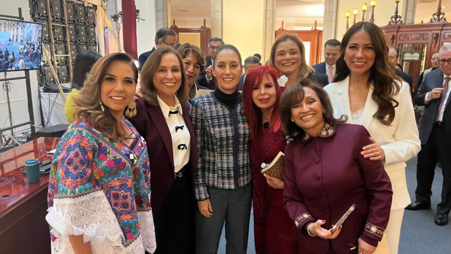 Con nuestra querida PresidentA Claudia Sheinbaum Pardo y mis compañeras gobernadoras, participé en la Sesión Ordinaria del Consejo Nacional de Seguridad Pública