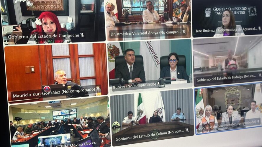 Estoy conectada en el Comité Nacional de Emergencias por el Segundo Simulacro Nacional 2025
