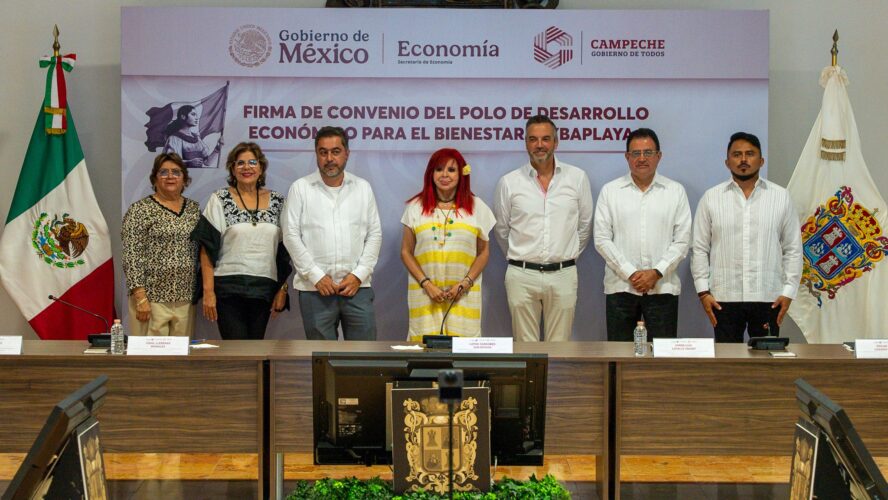 En un hecho sin precedentes para la transformación económica de Campeche, firmé el convenio del Polo de Desarrollo Económico para el Bienestar Seybaplaya I