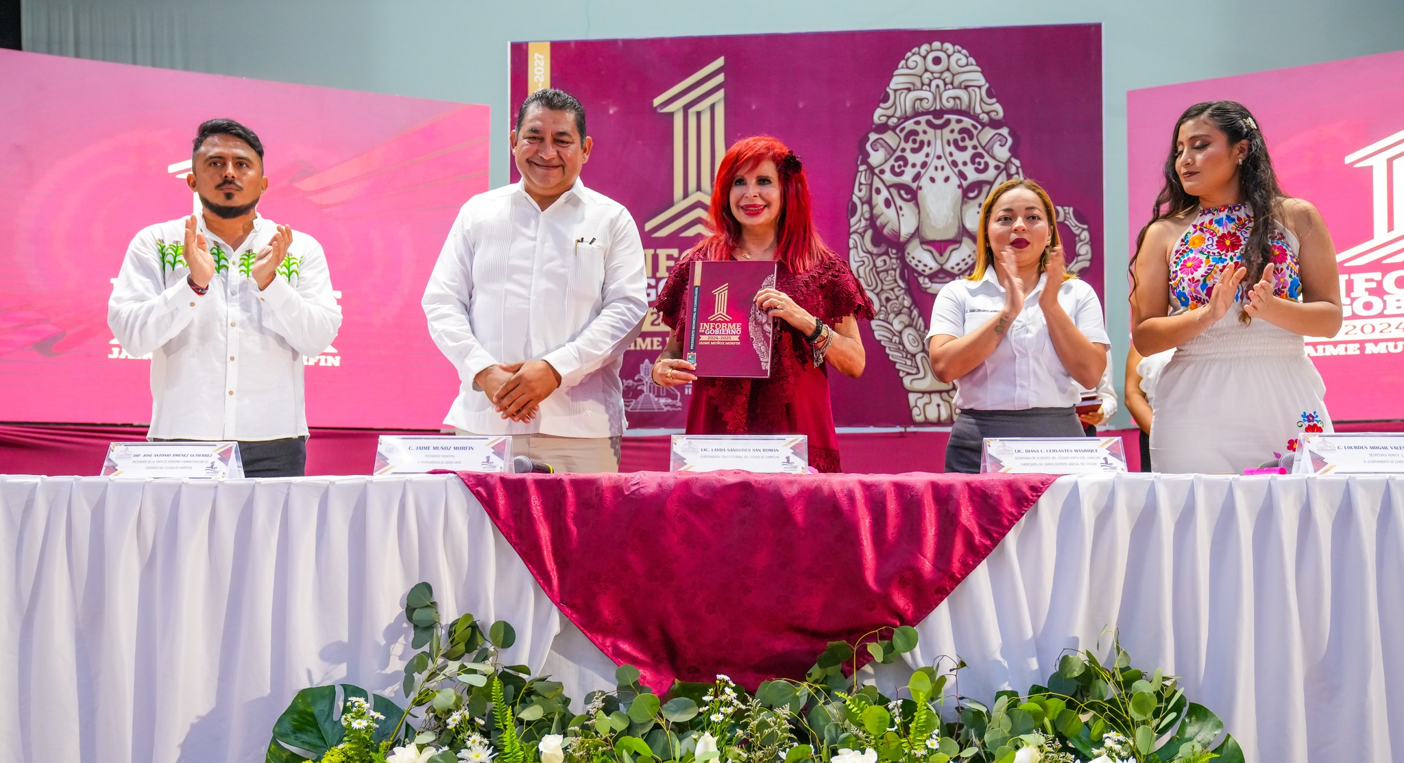 Mis felicitaciones al alcalde de Candelaria, Jaime Muñoz Morfín, por su Primer Informe de actividades