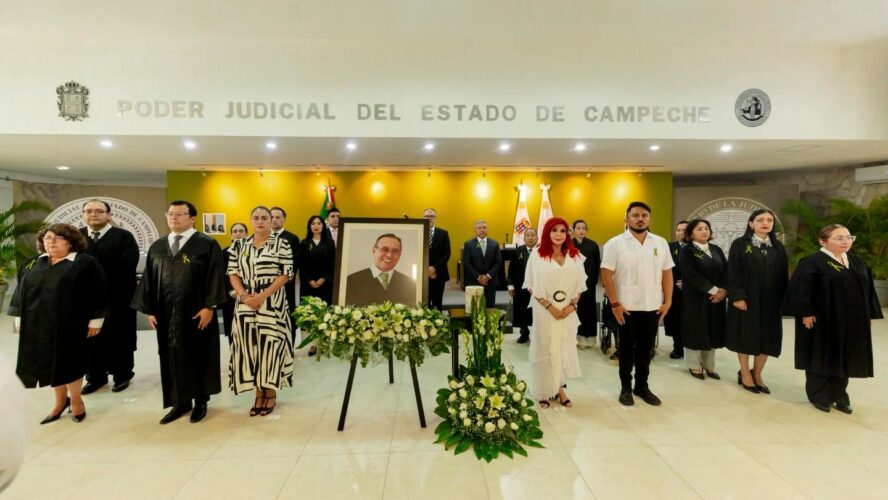 Hoy acompañé a la familia y al Poder Judicial en el homenaje póstumo al magistrado presidente Manuel Enrique Minet Marrero