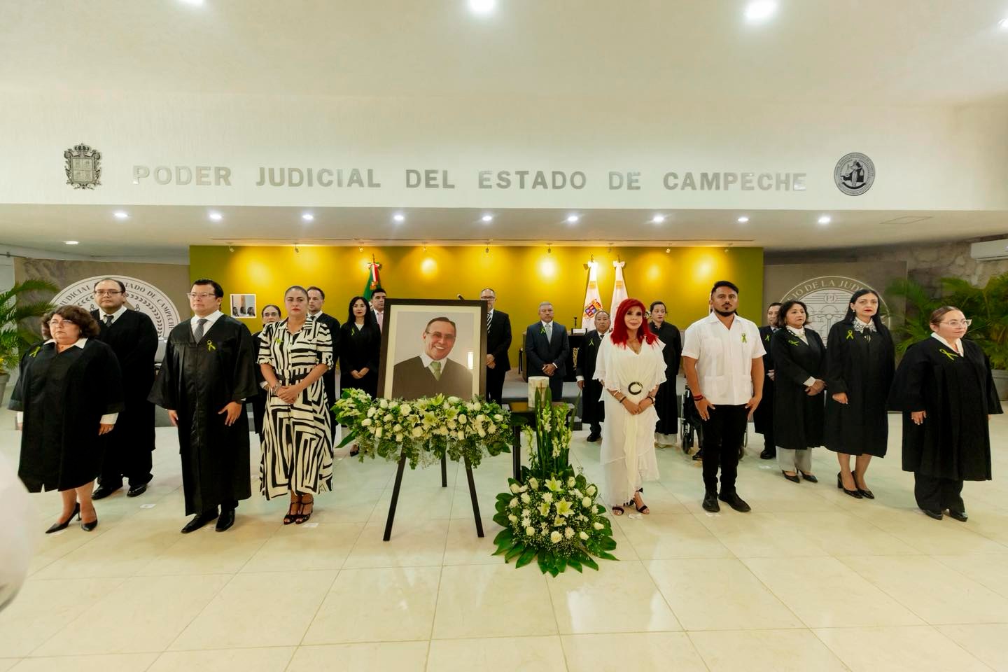 Hoy acompañé a la familia y al Poder Judicial en el homenaje póstumo al magistrado presidente Manuel Enrique Minet Marrero