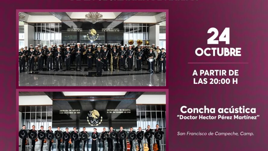 Imperdible la Banda Sinfónica y el Mariachi de la Secretaría de Marina!