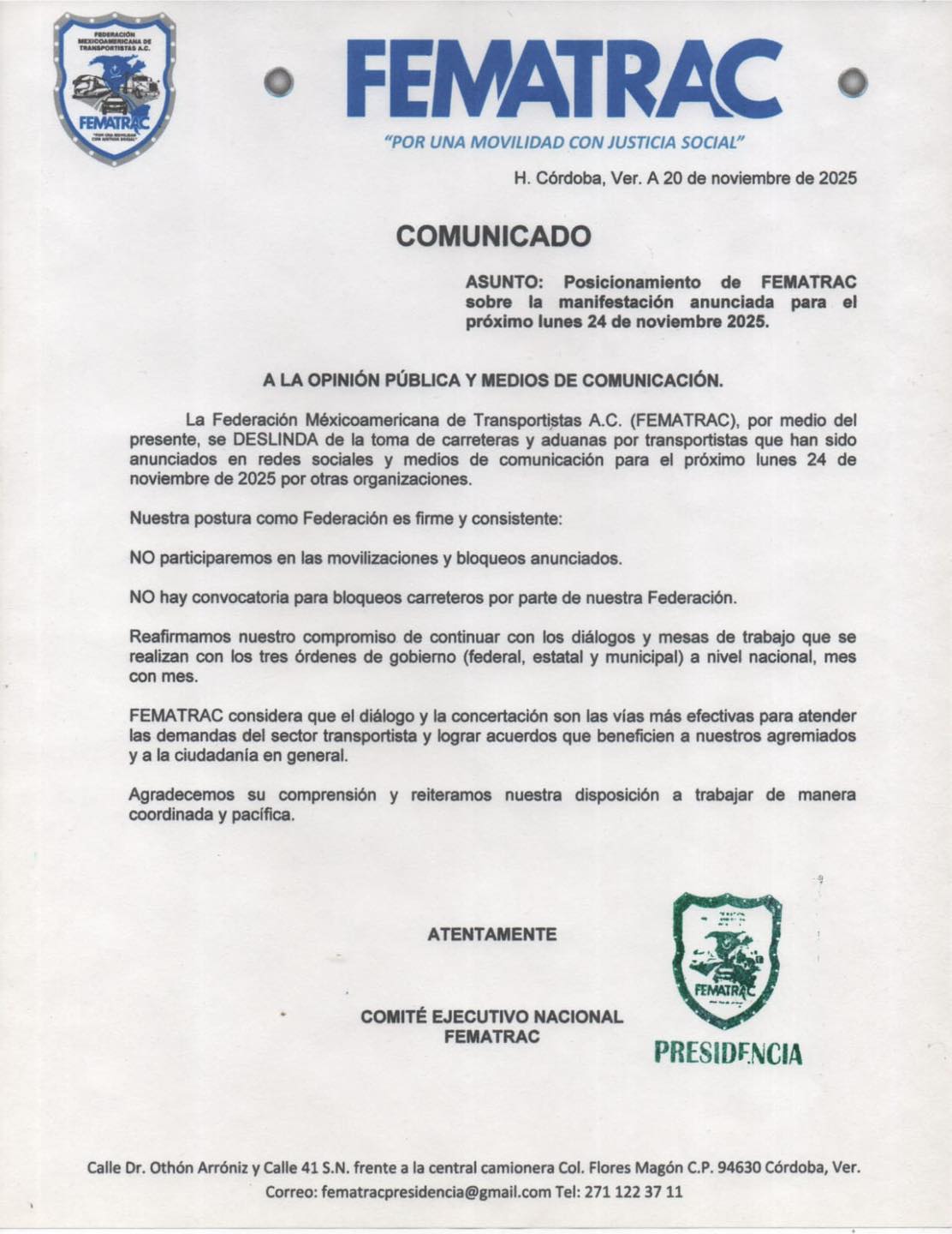 Agradecemos la responsabilidad de los transportistas campechanos; sus peticiones siempre son escuchadas y atendidas para hallar las mejores soluciones
