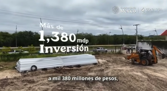 El Proyecto Agua para Campeche traerá una inversión de 1,380 millones de pesos y permitirá suministrar 1,300 litros de agua por segundo a Campeche y Calakmul, que beneficia a más de 250 mil habitantes