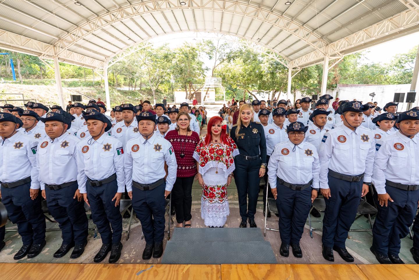 Hoy celebramos la graduación de la XXVIII Generación de Policías Estatales de Proximidad: 50 nuevos cadetes y 25 elementos de la Guardia Nacional, Defensa y Marina que se suman a este compromiso con Campeche