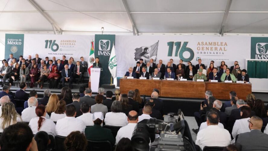 Hoy asistí a la 116 Asamblea General Ordinaria del IMSS, un encuentro que reafirma la fuerza y el compromiso de México con la salud y el bienestar de las familias
