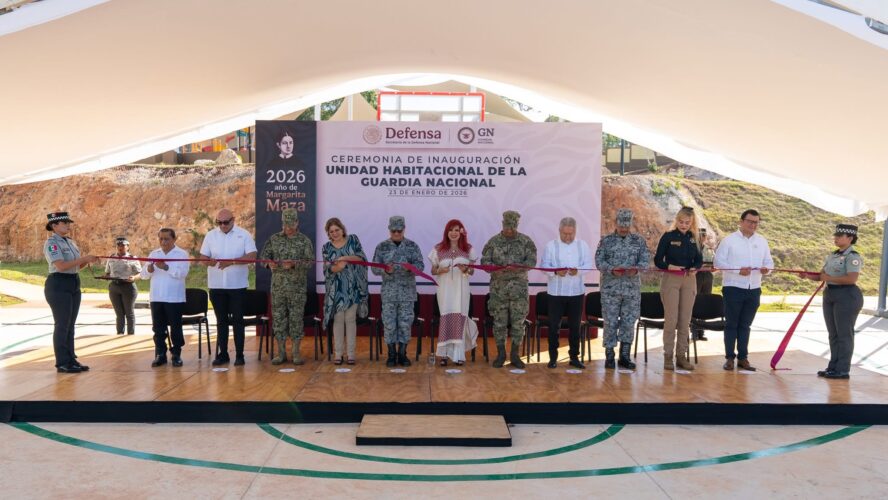Inauguración de la Unidad Habitacional de la Guardia Nacional
